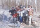 Морозки, апрель 2003, Володя - мастер по шашлыку